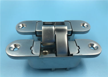 سبائك الزنك قابل للتعديل 3D 180 درجة أخفى المفصلي الحق مفتوح 30x110 ملم